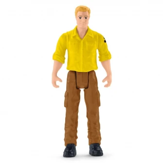 Set figurine Schleich, Autovehicul de teren cu adapost pentru dinozauri