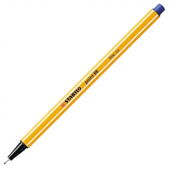Set Fineliner Point 88 Stabilo 0.4mm 50 culori in cutie metal
