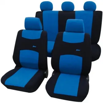 Set huse universale scaune auto Petex Colori, 11 piese, albastru
