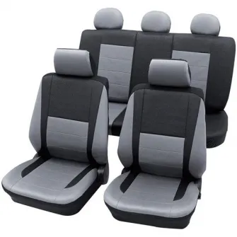 Set huse universale scaune auto Petex Elegance, 17 piese, gri