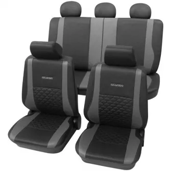 Set huse universale scaune auto Petex Exclusive, 17 piese, gri
