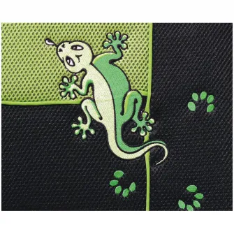Set huse universale scaune auto Petex Gecko, 11 piese, verde cu negru