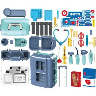 Set Mappy 3 in 1 cu 38 accesorii pentru micul doctor