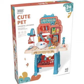 Set Mappy Cute Pet cu 46 piese pentru micul medic veterinar