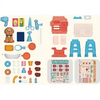 Set Mappy Cute Pet cu 46 piese pentru micul medic veterinar
