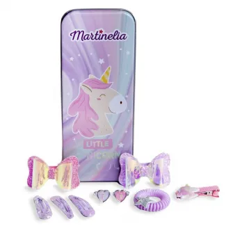 Set Martinelia Little Unicorn, penar cu accesorii pentru par