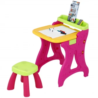 Set masuta multifunctionala si scaun, Mappy - Art, Roz
