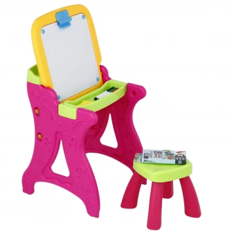 Set masuta multifunctionala si scaun, Mappy - Art, Roz
