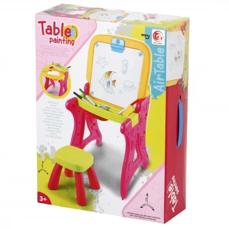 Set masuta multifunctionala si scaun, Mappy - Art, Roz