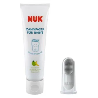 Set Nuk pasta de dinti si degetar, 3 -12 luni