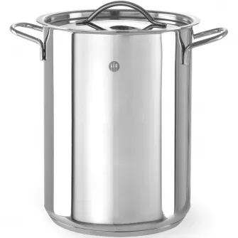 Set oala capac si cos pentru gatire la abur, otel inoxidabil 18/0 Hendi, ø160x(H)280 mm