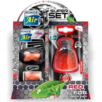 Set odorizante auto Power Air Super Set Bubble Gum Citrus