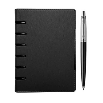 Набор Parker: ручка Jotter, черная и органайзер A6