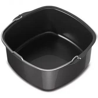 Set pentru copt XXL Philips Airfryer HD9956/00, Seria 7000, 1 tava de copt cu dimensiuni pentru intreaga familie (3L) , 9 forme din silicon pentru briose