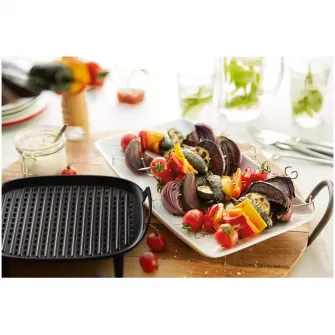 Set pentru gratar XXL Philips Airfryer HD9959/00, Seria 5000, accesoriu plita-gratar neaderenta, 6 bete de frigarui pentru a face retete speciale la gratar
