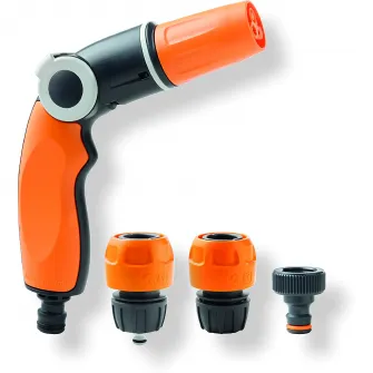 Set pistol stropit 3 functii + conectori furtun GF Garden,plastic