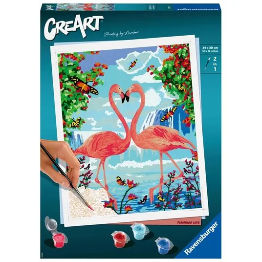 Набор Ravensburger Creart, картина по номерам - Фламинго, 24x30 см