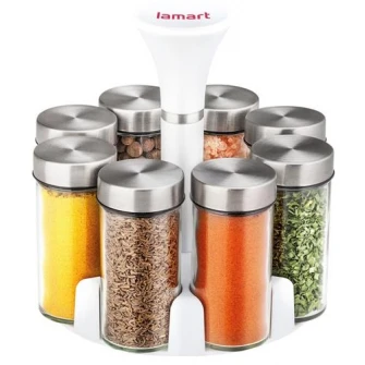 Set rotativ condimente Lamart, 8 recipiente