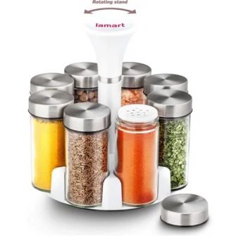 Set rotativ condimente Lamart, 8 recipiente
