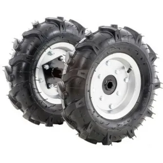 Set roti cauciuc cu manicoate Ruris TG320,profil 5.00 X 12,compatibilitate cu motosape/mocultoare Ruris 1001KSD,1300KS,913ACC,915K,918K