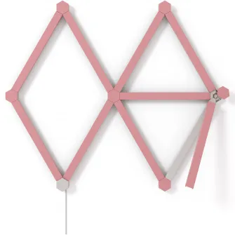 Set skin pentru Nanoleaf Lines, Roz, 9 buc