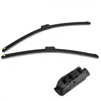 Set stergatoare originale flatblade, Dacia Renault, 55/50 cm pentru Dacia Logan II, Sandero II