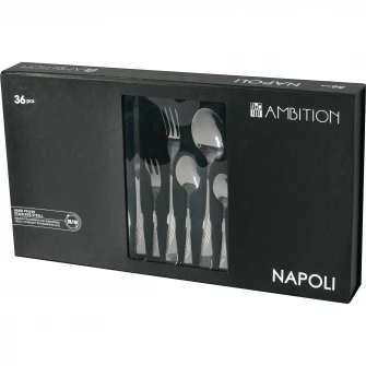 Set tacamuri Ambition, 36 piese, model Napoli, cutie cadou