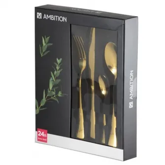 Set tacamuri Ambition Enna, 24 piese, aurii