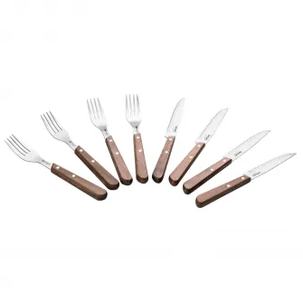 Set tacamuri friptura, Lamart Walnut, 8 piese