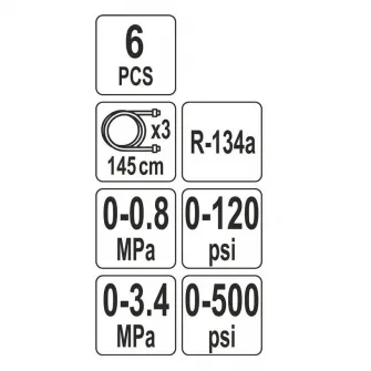 Set tester aer conditionat R-134a 6 Piese