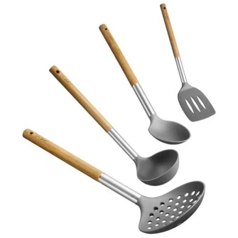Set ustensile bucatarie Lamart, lemn accacia, 4 piese