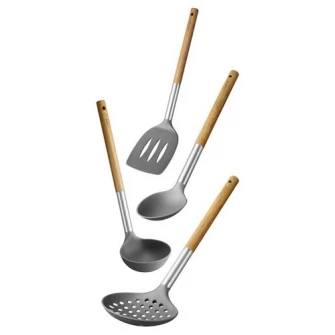 Set ustensile bucatarie Lamart, lemn accacia, 4 piese