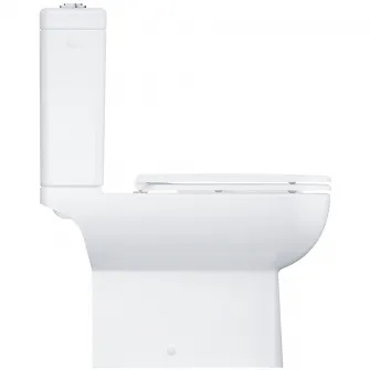 Set vas WC Grohe StartEdge 39814000, montaj pe podea, Rimless, capac SoftClose, rezervor, alb