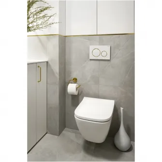 Set vas WC suspendat cu capac Geberit Selnova Square Premium 502.727.00.1 , spalare verticala, rimfree