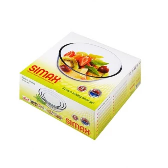 Set vase termorezistente Simax, 0.5 L, 1.3 L, 2.5 L, 3 piese