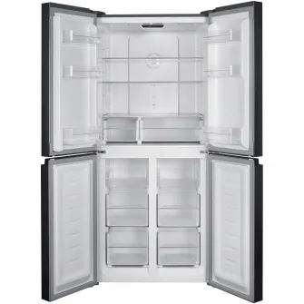 Side by side Arctic AMD421E4NMT, 421 l, Clasa E, Full No Frost, Compresor Silent Inverter, Display cu touch control, Holiday Mode, H 180 cm, Inox