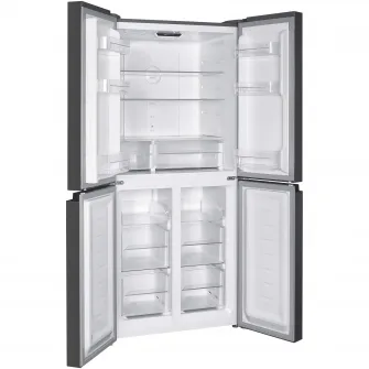 Side by side Arctic AMD421E4NMT, 421 l, Clasa E, Full No Frost, Compresor Silent Inverter, Display cu touch control, Holiday Mode, H 180 cm, Inox
