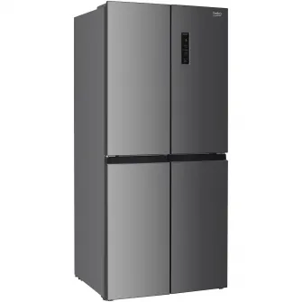 Side by side Beko GNO46623XPN, 466 l, Clasa D, Motor ProSmart Inverter, HarvestFresh, Display touch control, XXL Bottle holder, H 180 cm, Inox
