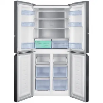 Side by Side BEKO GNO46624MXPN, No Frost, HarvestFresh, 466 l, H 180 cm, Clasa C, argintiu