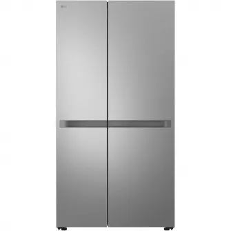 Side by side LG GSBC40PYPE, 664 l, No Frost, Compresor Smart Inverter, LINEAR Cooling, Clasa E, H 179 cm, Argintiu