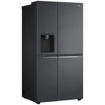 Side by side LG GSLV71MCTD, 635 l, Total No Frost, DoorCooling+, LinearCooling, Multi-Airflow, Clasa D, Compresor Linear Inverter, H 179 cm, Negru