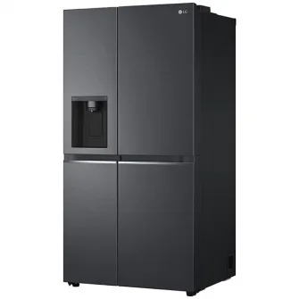 Side by side LG GSLV71MCTD, 635 l, Total No Frost, DoorCooling+, LinearCooling, Multi-Airflow, Clasa D, Compresor Linear Inverter, H 179 cm, Negru