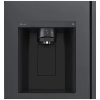 Side by side LG GSLV71MCTD, 635 l, Total No Frost, DoorCooling+, LinearCooling, Multi-Airflow, Clasa D, Compresor Linear Inverter, H 179 cm, Negru