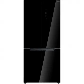 Side by side Tesla RF5200FMBE, 511 l, Clasa E, Total No Frost, Motor Inverter, Display LED, H 190 cm, Sticla Neagra