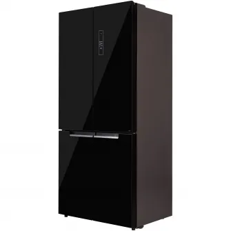 Side by side Tesla RF5200FMBE, 511 l, Clasa E, Total No Frost, Motor Inverter, Display LED, H 190 cm, Sticla Neagra
