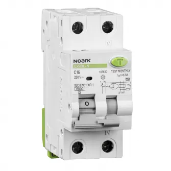 Siguranta automata diferentiala 1P+N, 16A, tip AC, 30mA RCBO