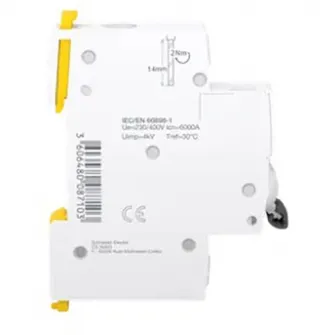 Siguranta electrica automata SCHNEIDER A9K24116, 1P, 6000A, curba C, 16 A