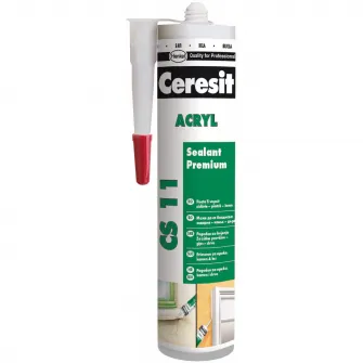 Silicon acrilic Ceresit CS 11, 280 ml, alb