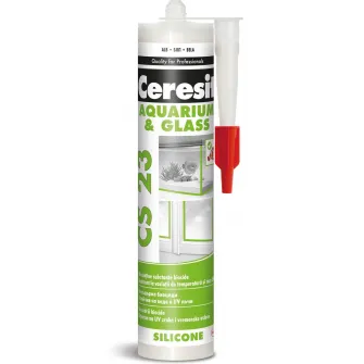 Silicon pentru acvariu Ceresit, 280 ml, aplicare pistol, transparent
