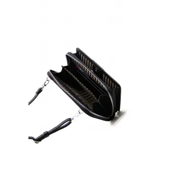 Silver&Polo, Portofel cu bareta de umar, Negru, Gri
